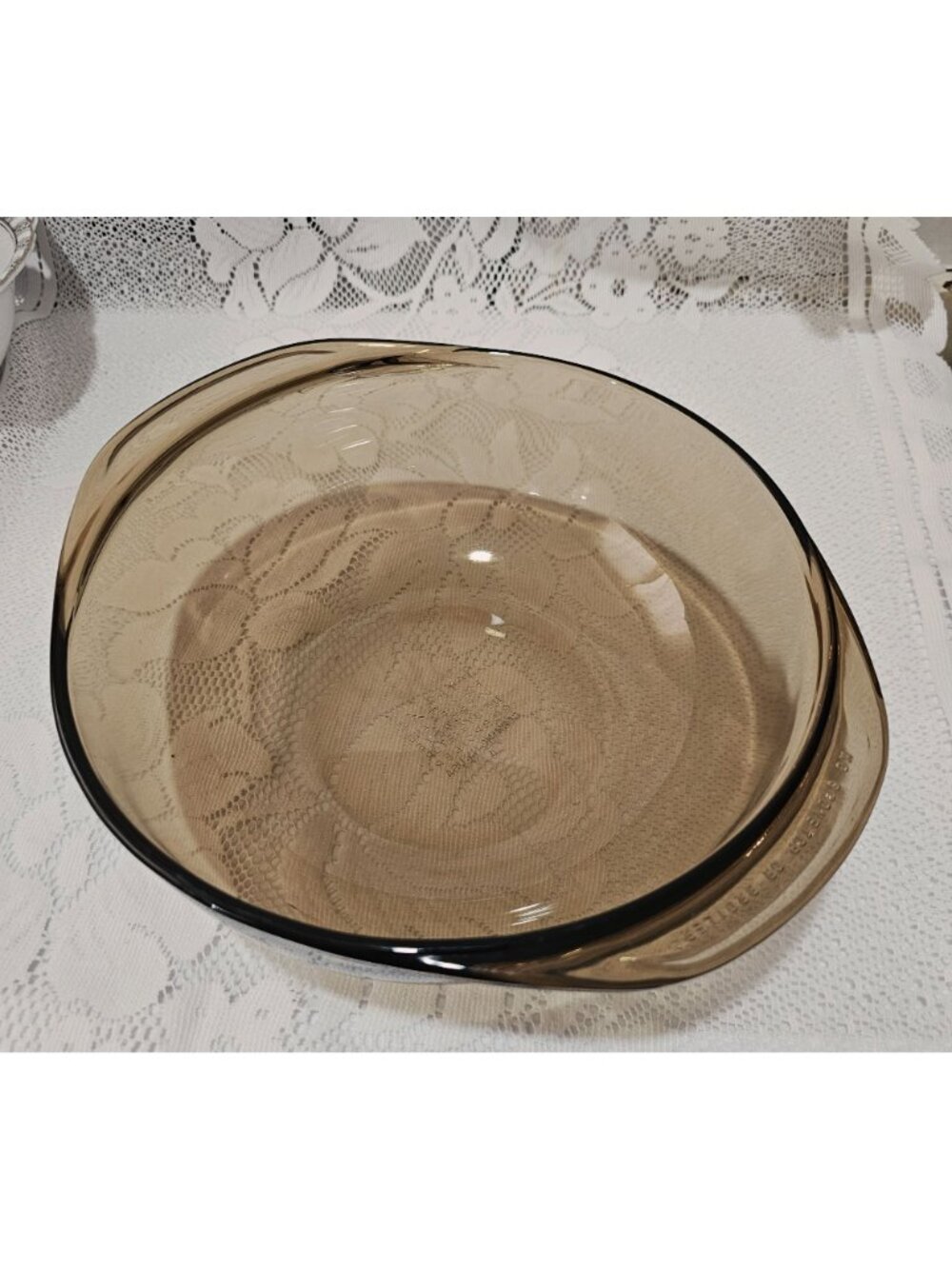 Pyrex Vision Amber Casserole Dish 1.5qt Corning Ware vtg oven to table bake - Picture 2 of 5